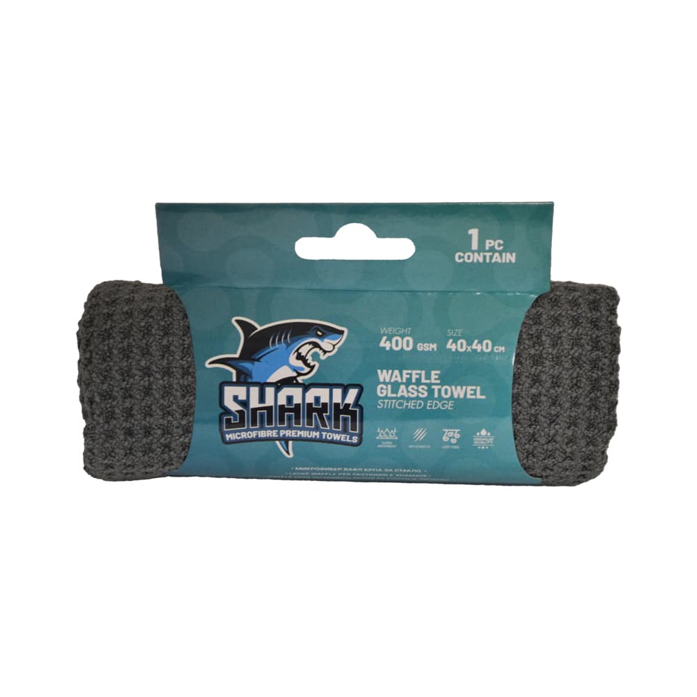 SHARK Mikrofiber krpa za staklo siva