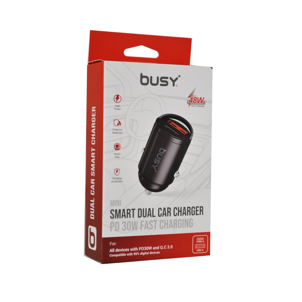 Busy dvostruki punjač za auto PD 30w-51063