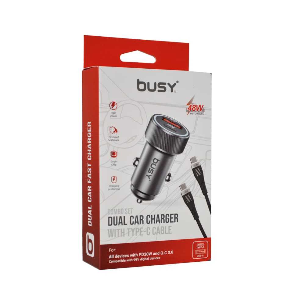 Busy dvostruki punjač za auto tip C-51064