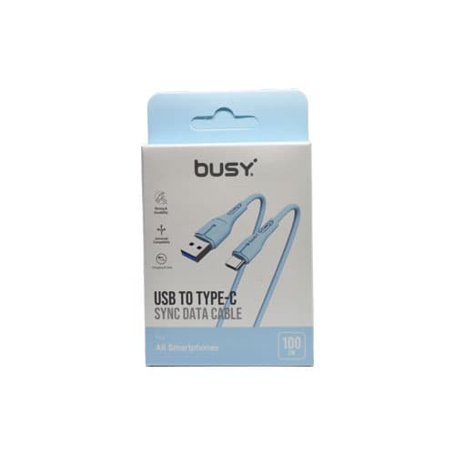 Busy kabal TIP C USB plavi-51073