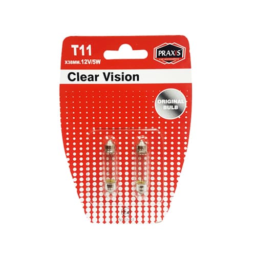 Sijalica T11h38mm.12V 5W blister PRAXIS - 52501