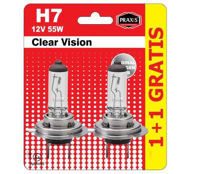 Sijalica halogena H7 12V-55VV PRAXIS -  52528