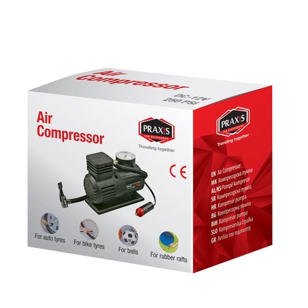 Kompresorska pumpa 250psi DC - 12v PRAXIS -  61014