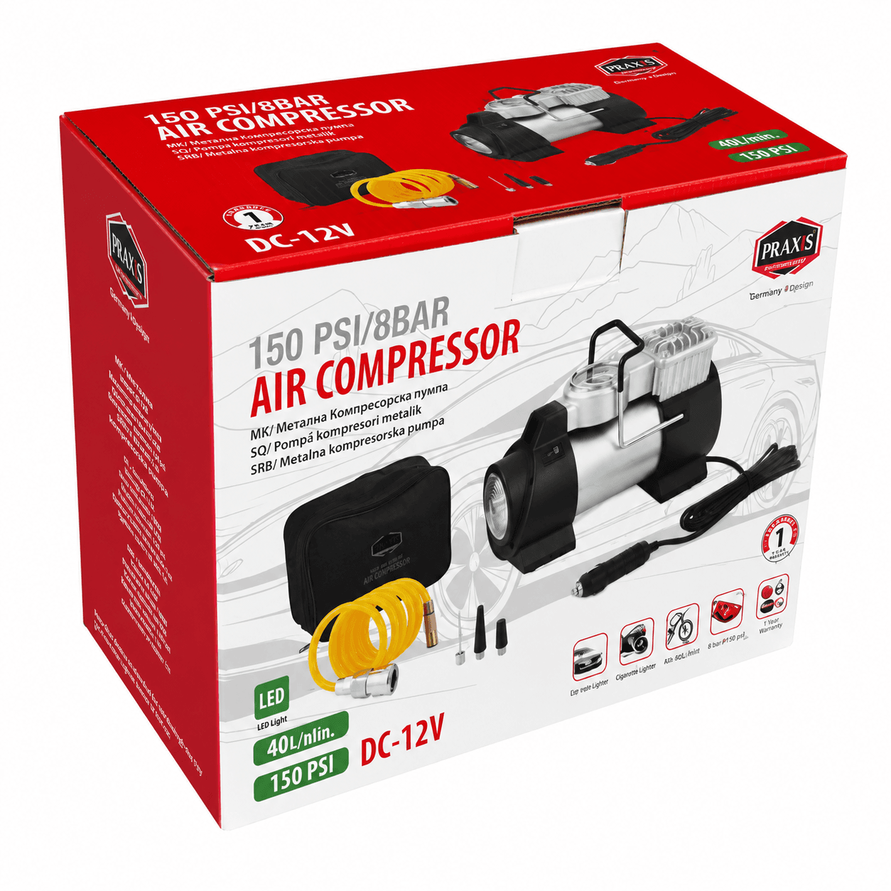 Kompresorska pumpa LED 180w 12A Praxis