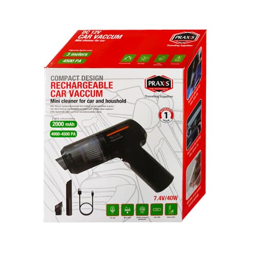 Usisivac za auto bezicni  DC 12V  7.4V/40W PRAXIS - 074086