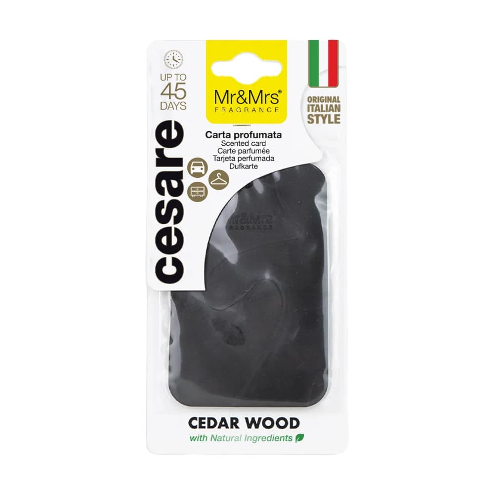 SCENTED CARD Air Freshener - BLACK - CEDAR WOOD 291198