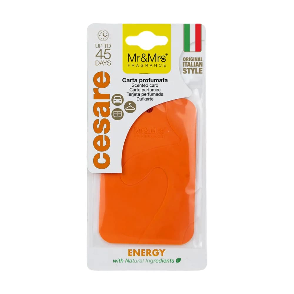 SCENTED CARD Air Freshener - ORANGE - ENERGY 291211