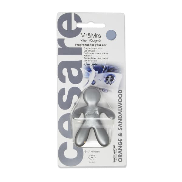 CESARE Air Freshener - SILVER - ORANGE & SANDAL WOOD 291402