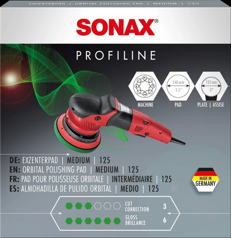 Sundjer za poliranje Medium 125  SONAX - 498600